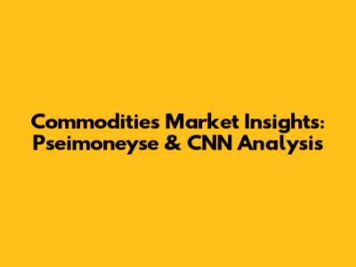 Commodities Market Insights: Pseimoneyse & CNN Analysis