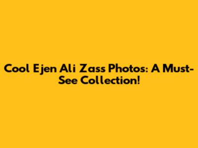 Cool Ejen Ali Zass Photos: A Must-See Collection!