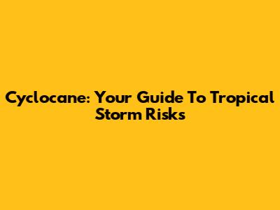 Cyclocane: Your Guide To Tropical Storm Risks