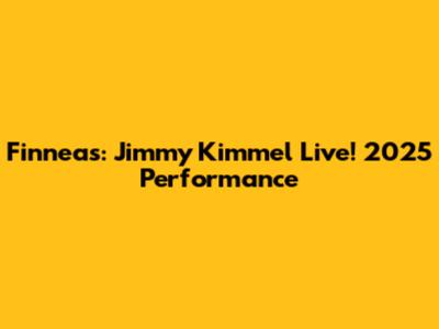 Finneas: Jimmy Kimmel Live! 2025 Performance