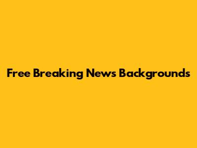 Free Breaking News Backgrounds