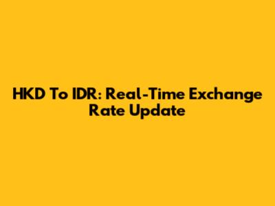 HKD To IDR: Real-Time Exchange Rate Update