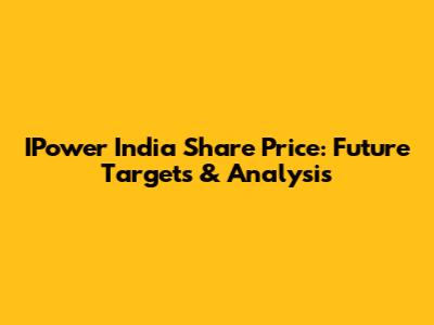 IPower India Share Price: Future Targets & Analysis