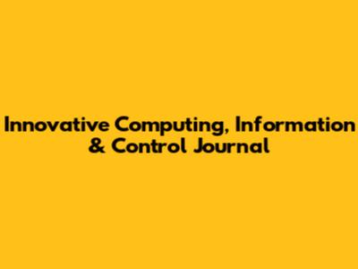 Innovative Computing, Information & Control Journal