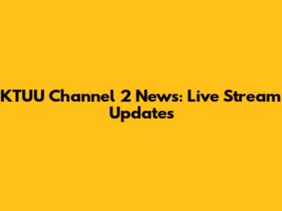 KTUU Channel 2 News: Live Stream Updates