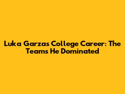 Luka Garza's College Career: The Teams He Dominated