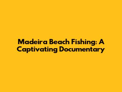 Madeira Beach Fishing: A Captivating Documentary
