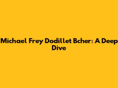 Michael Frey Dodillet Bcher: A Deep Dive