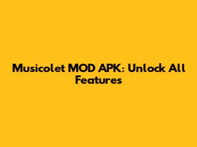 Musicolet MOD APK: Unlock All Features