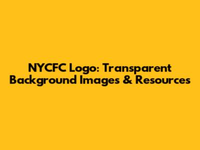 NYCFC Logo: Transparent Background Images & Resources