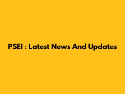 PSEI : Latest News And Updates