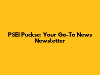PSEI Puckse: Your Go-To News Newsletter