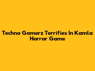 Techno Gamerz Terrifies In Kamla Horror Game