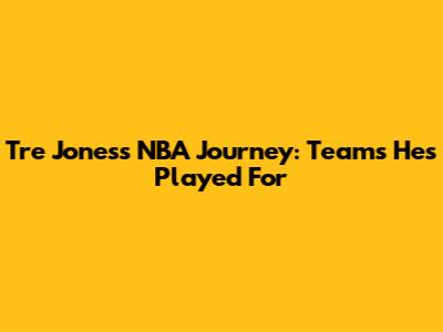 Tre Jones's NBA Journey: Teams He's Played For